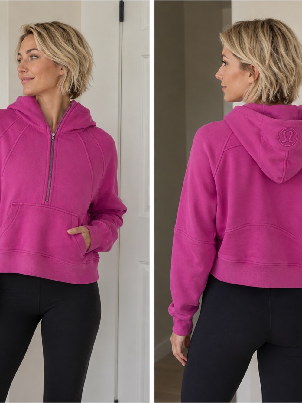 Lululemon Scuba Oversized Half-Zip Hoodie
Pink Lychee. Size XS - SM